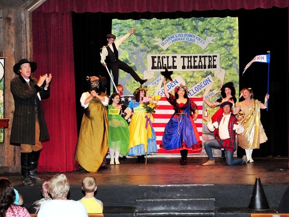 Head into the Eagle Theatre for indoor theatrical performances during Time Travel Weekends. Photo by Howard Gold.